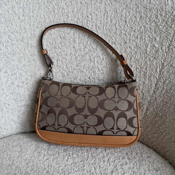 Coach Signature Demi Tan Shoulder Bag