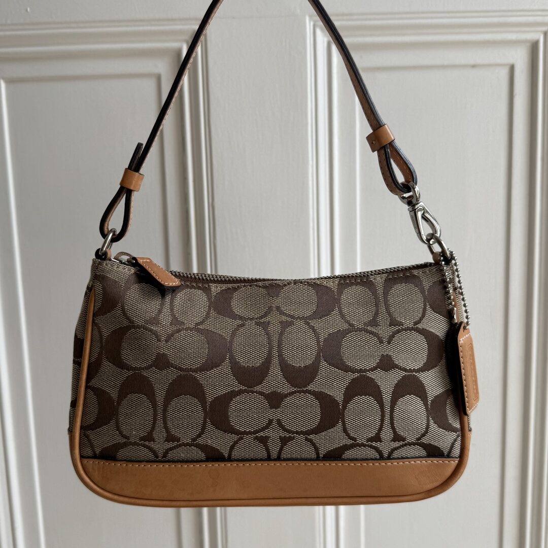Coach Signature Demi Tan Shoulder Bag