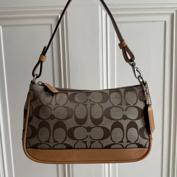 Coach Signature Demi Tan Shoulder Bag