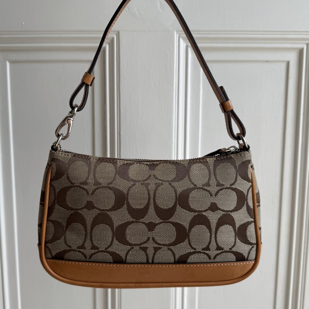 Coach Signature Demi Tan Shoulder Bag