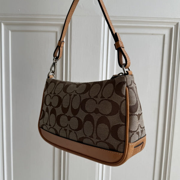 Coach Signature Demi Tan Shoulder Bag