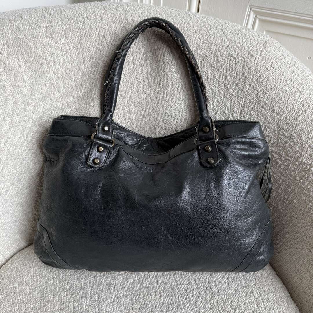 2003 Balenciaga City Leather Black Shoulder Bag – JennyHayley