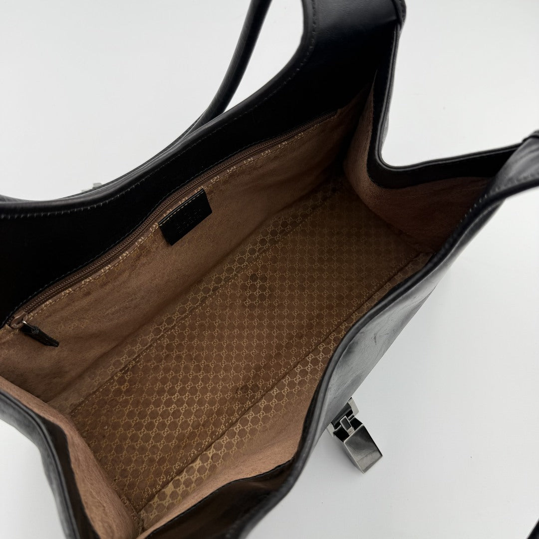 Gucci Jackie Leather Black Mini Handbag
