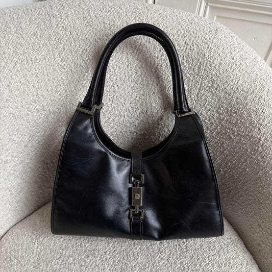 Gucci Jackie Leather Black Mini Handbag