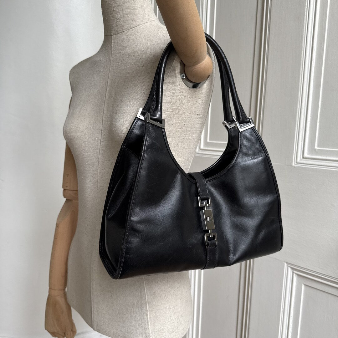 Gucci Jackie Leather Black Mini Handbag