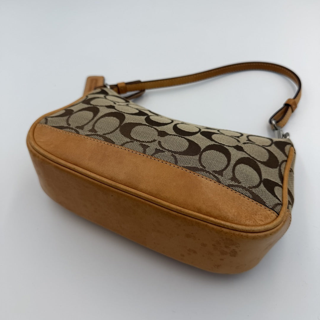 Coach Signature Demi Tan Shoulder Bag
