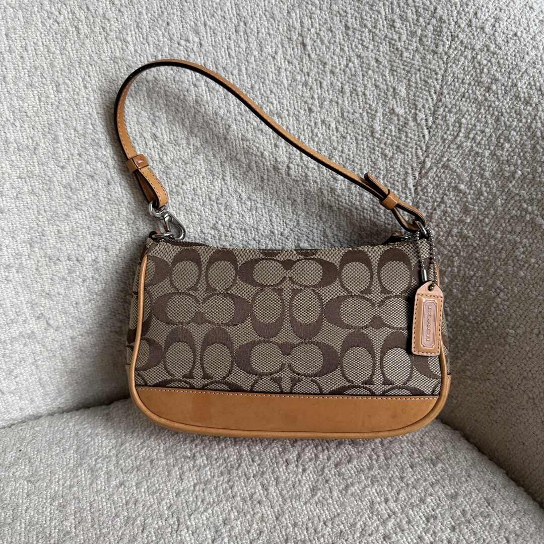 Coach Signature Demi Tan Shoulder Bag
