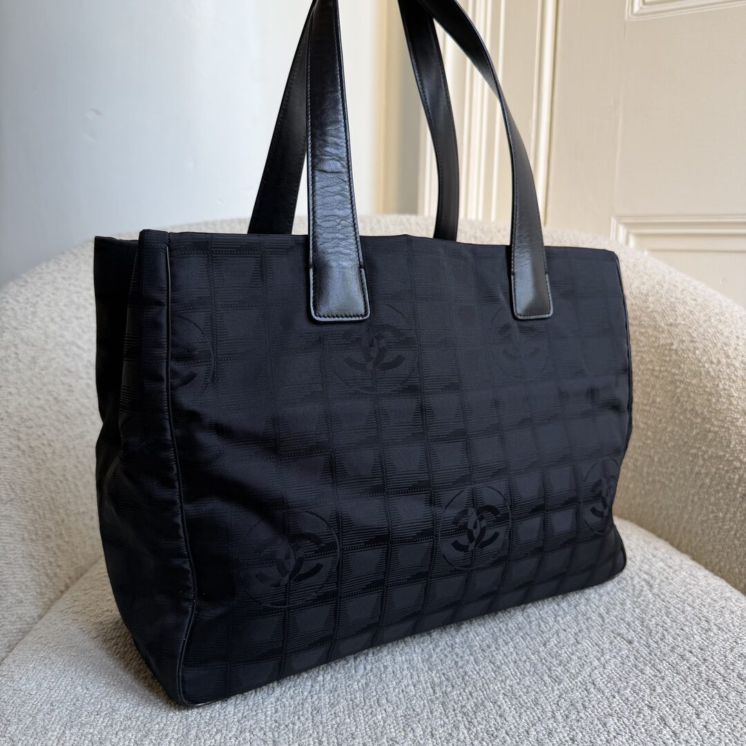 2003 Chanel CC Travel Line Black Tote Bag