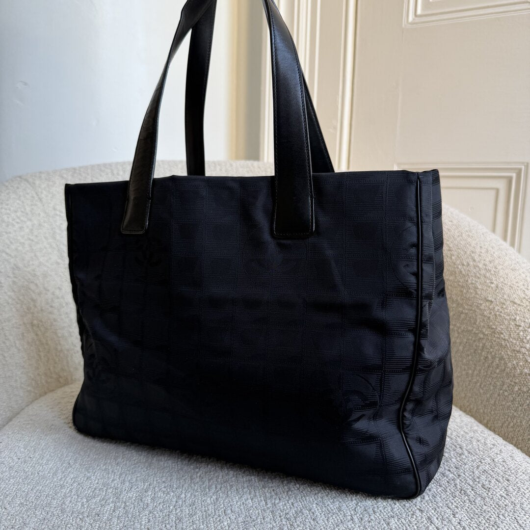 2003 Chanel CC Travel Line Black Tote Bag