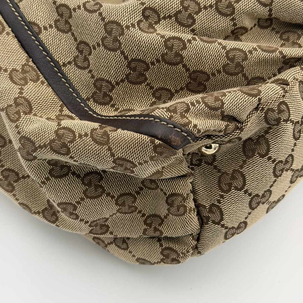 Gucci GG Canvas Abbey D Ring Brown Tote Bag