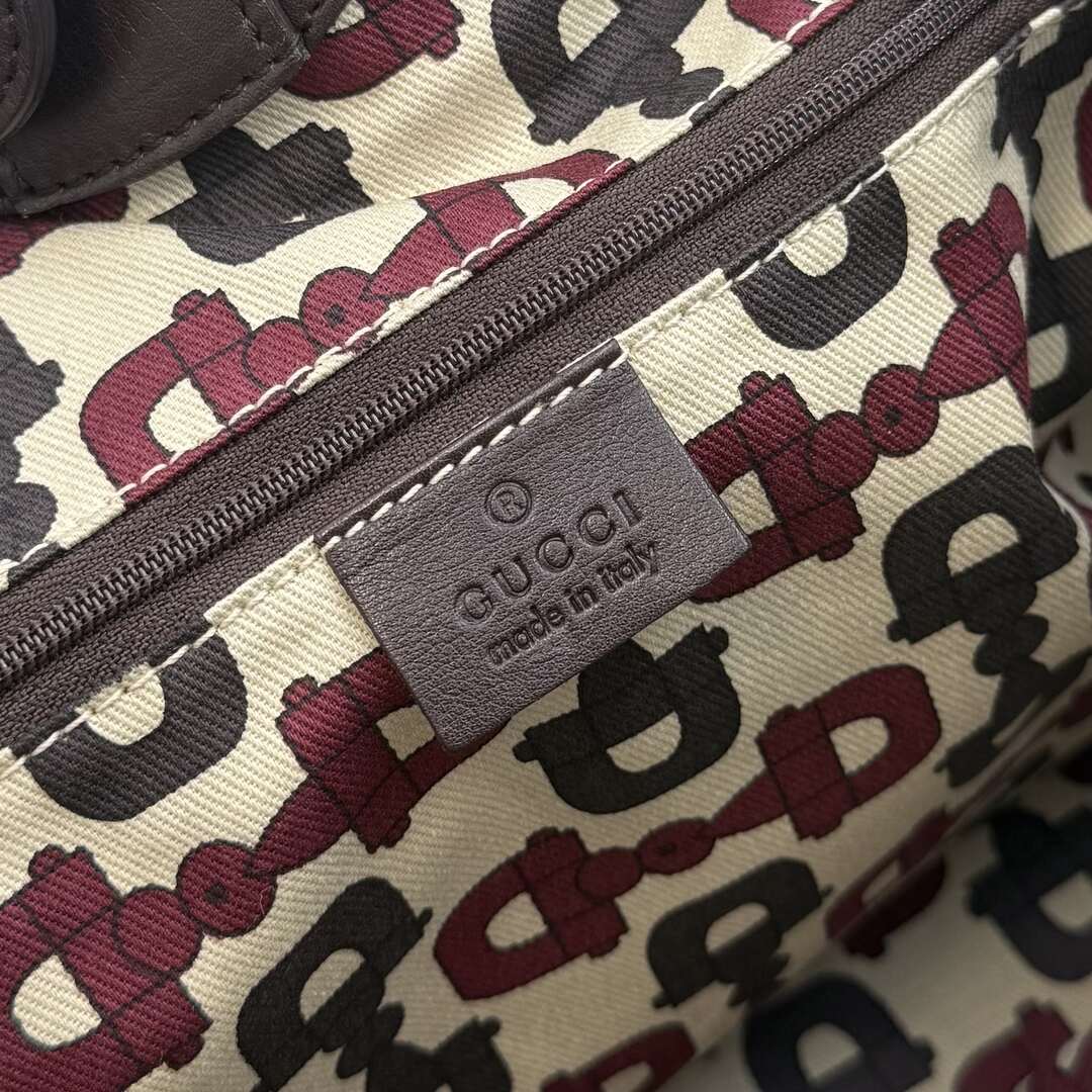 Gucci Guccissima Sukey Leather Brown Tote Bag