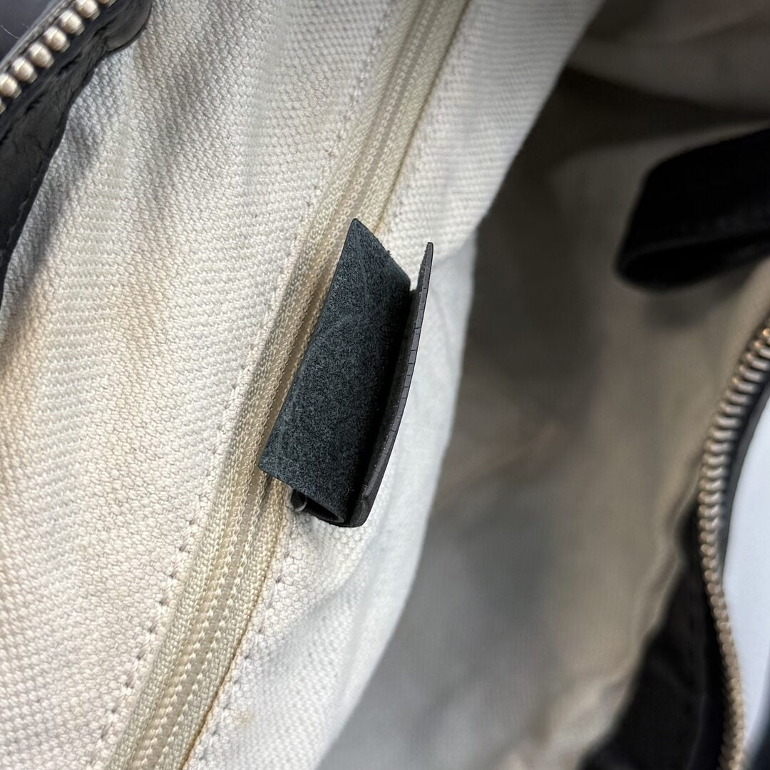 Gucci Guccissima Sukey Leather Black Tote Bag