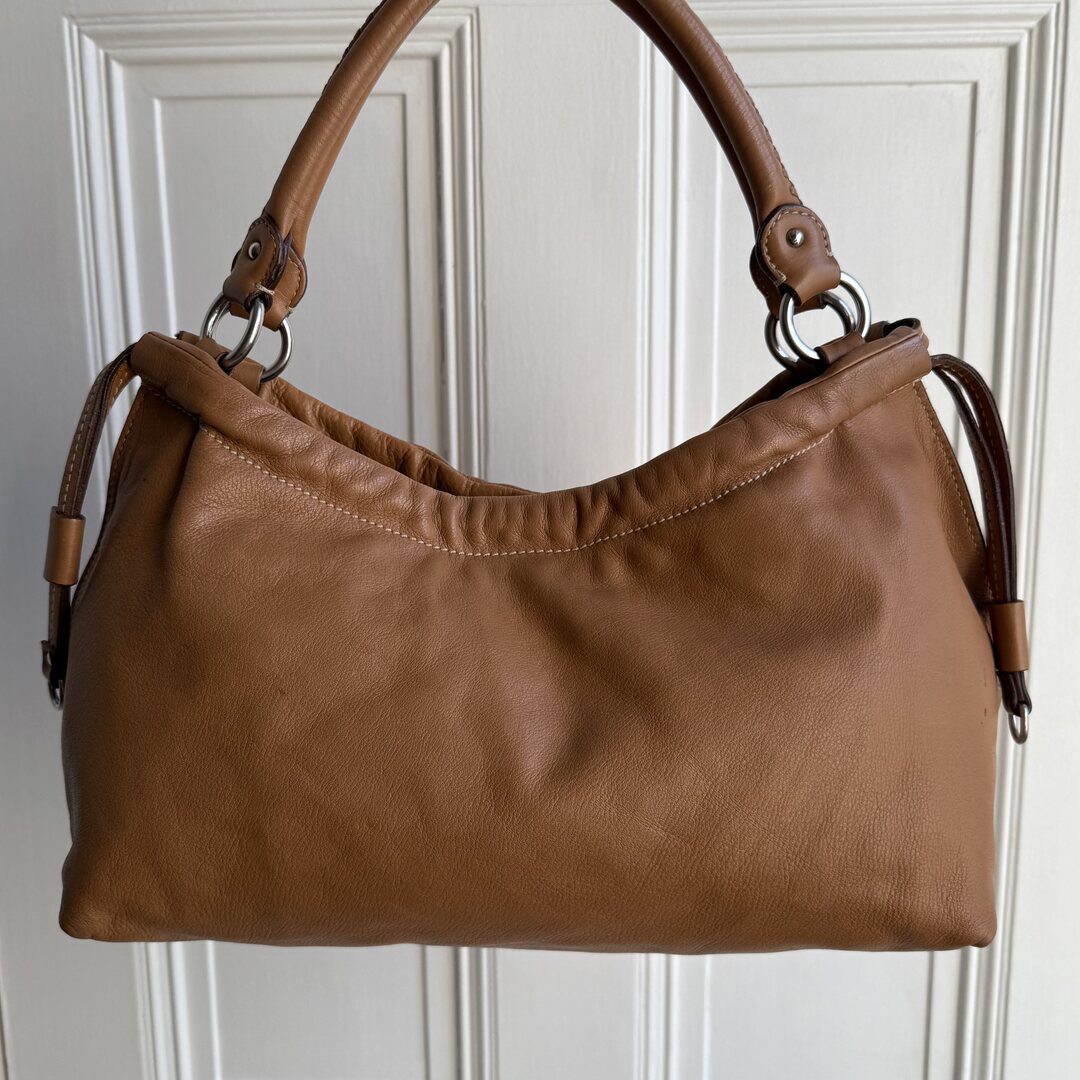 Rare Miu Miu Leather Brown Shoulder Bag