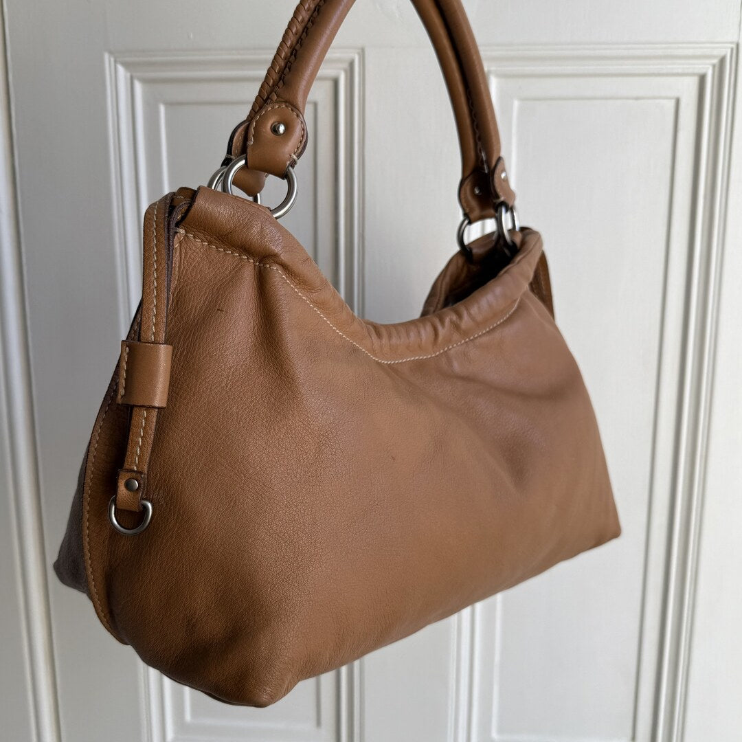 Rare Miu Miu Leather Brown Shoulder Bag