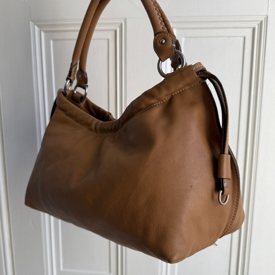Rare Miu Miu Leather Brown Shoulder Bag