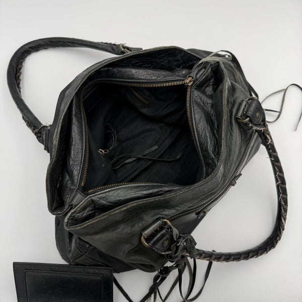 2003 Balenciaga City Leather Black Shoulder Bag