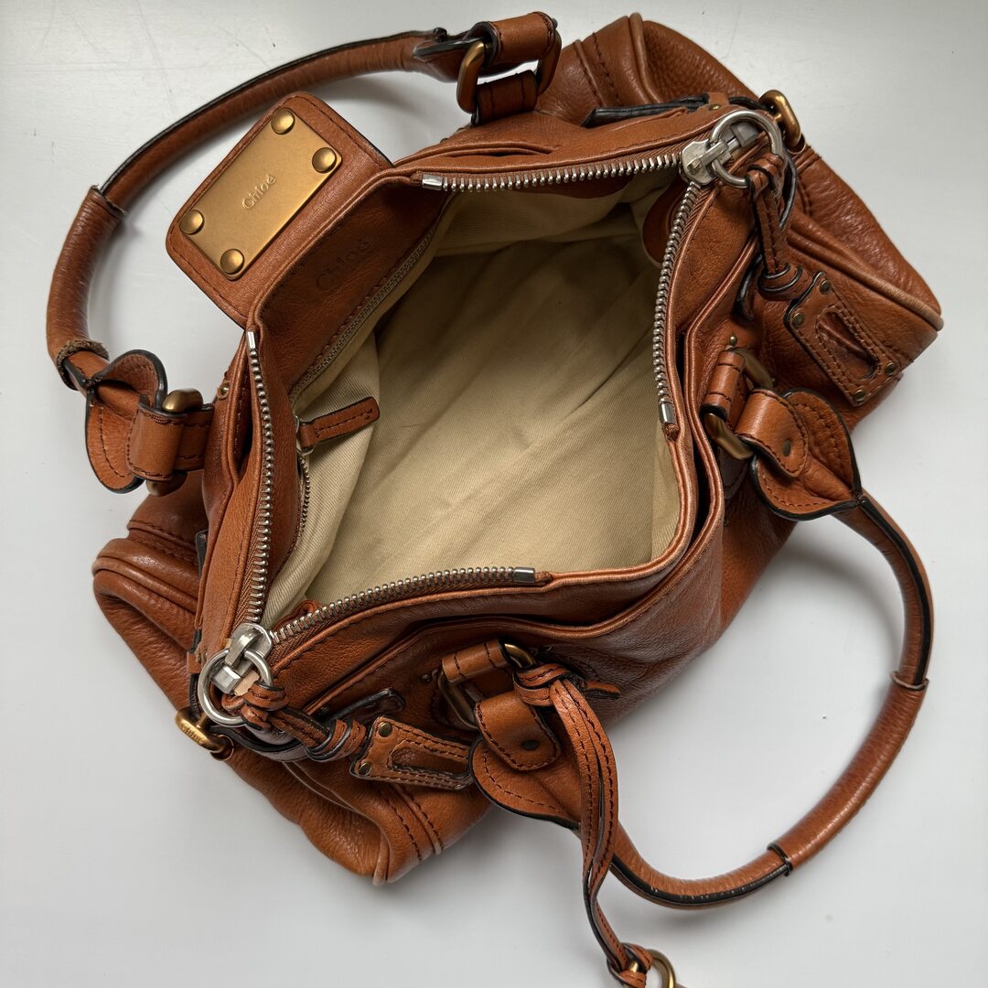 Chloe Paddington Leather Brown Shoulder Bag