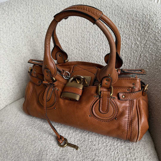 Chloe Paddington Leather Brown Shoulder Bag