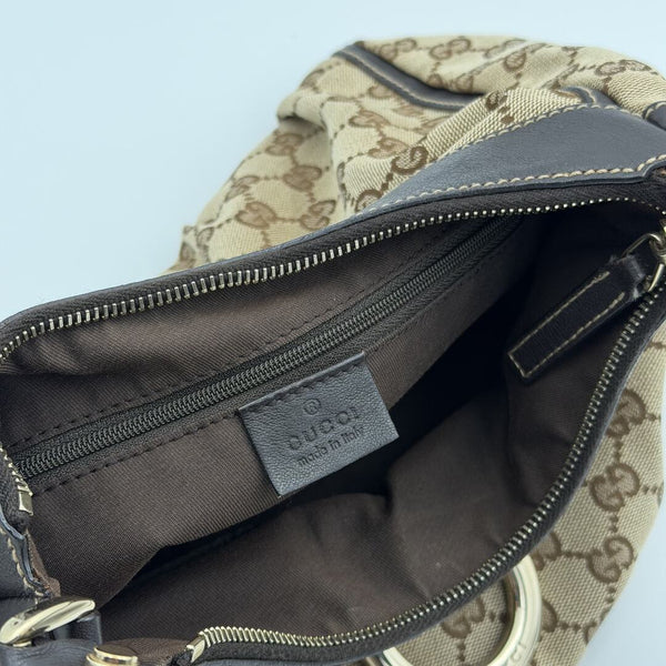 Gucci GG Canvas Abbey Brown Shoulder Bag