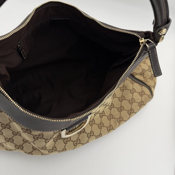 Gucci GG Canvas Abbey Brown Shoulder Bag