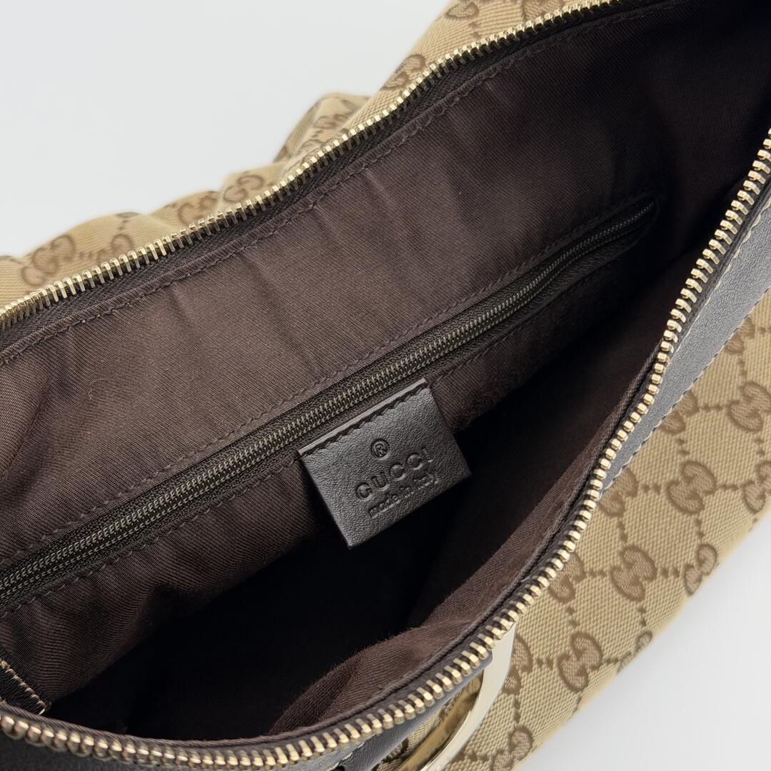 Gucci GG Canvas Abbey Brown Shoulder Bag