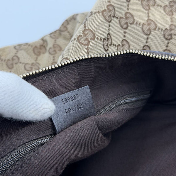 Gucci GG Canvas Abbey Brown Shoulder Bag