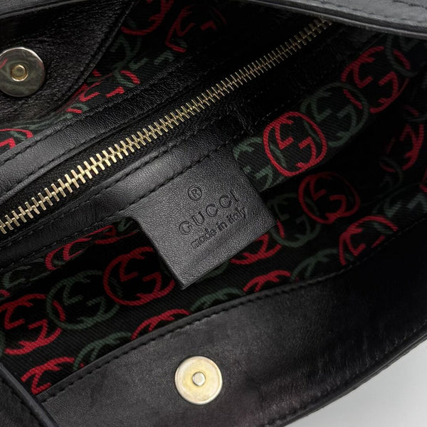 Gucci Britt Hobo Leather Black Shoulder Bag