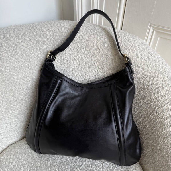 Gucci Britt Hobo Leather Black Shoulder Bag
