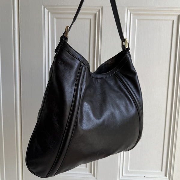Gucci Britt Hobo Leather Black Shoulder Bag
