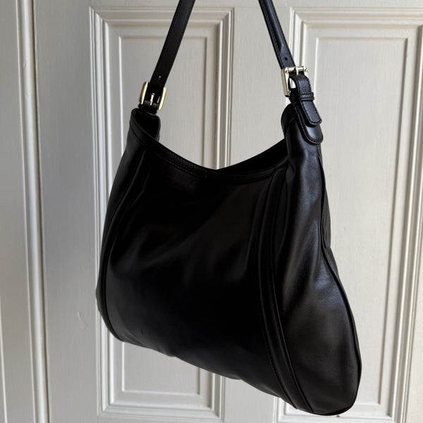 Gucci Britt Hobo Leather Black Shoulder Bag