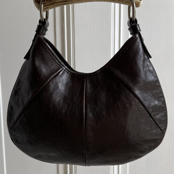 YSL Mombasa Leather Black Shoulder Bag