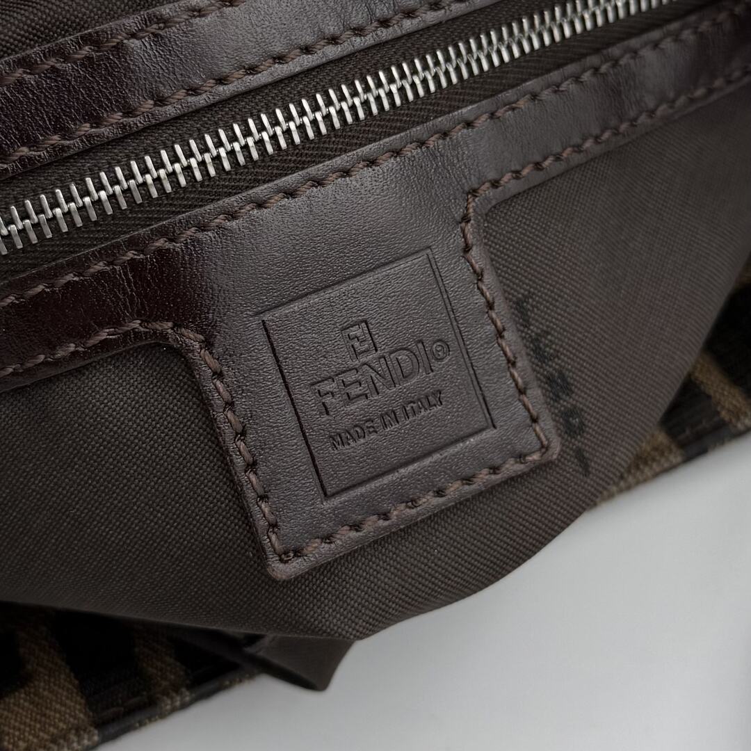 Fendi Mamma Baguette Zucca Shoulder Bag