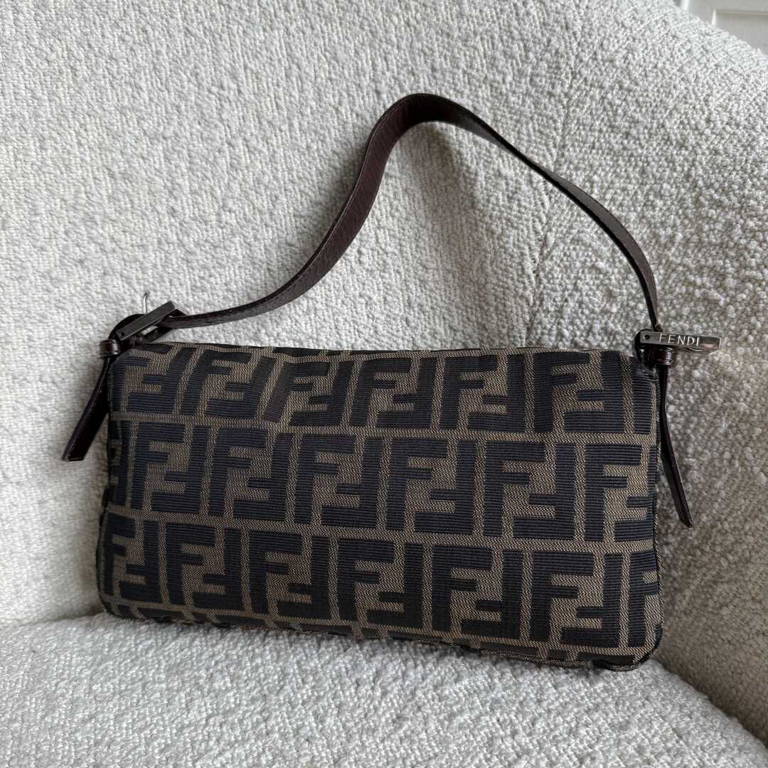 Fendi Mamma Baguette Zucca Shoulder Bag