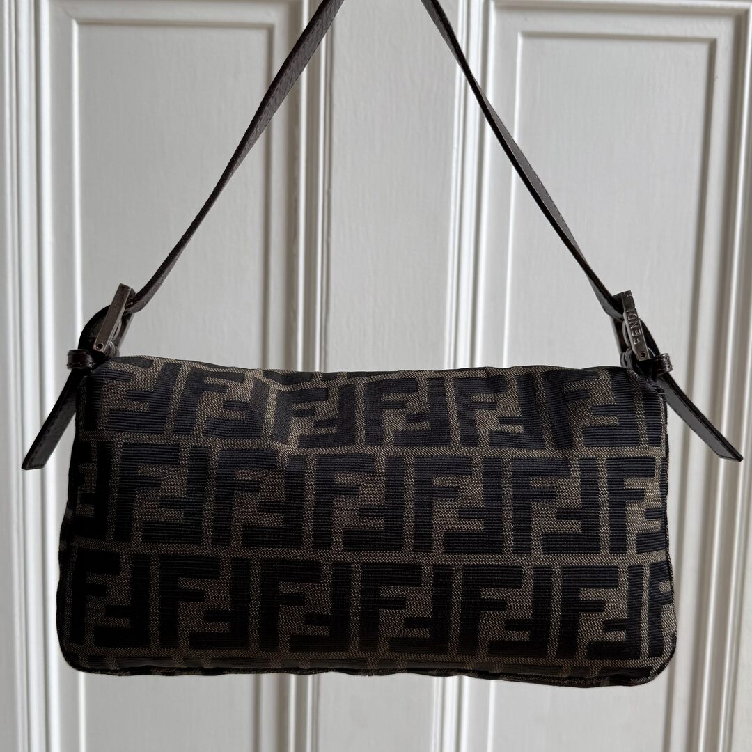 Fendi Mamma Baguette Zucca Shoulder Bag