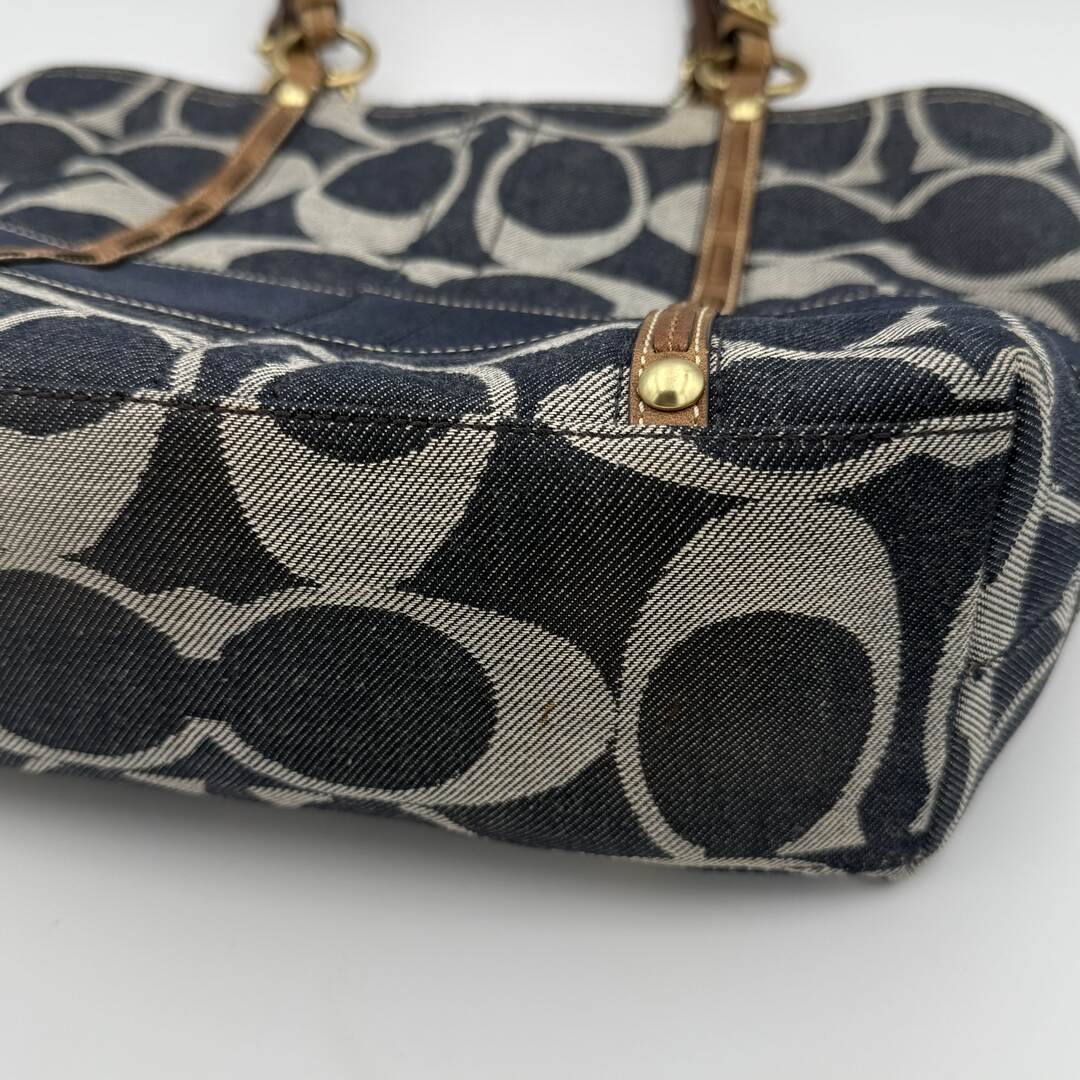 Coach Signature Denim Tote Bag