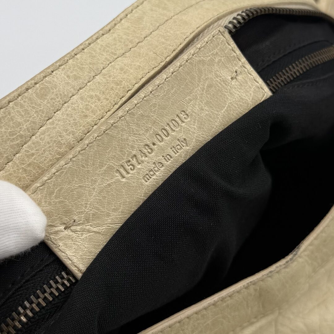 2009 Balenciaga City Beige Yellow Handbag