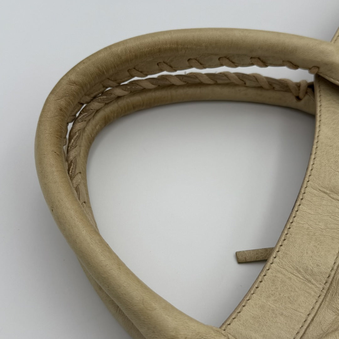 2009 Balenciaga City Beige Yellow Handbag