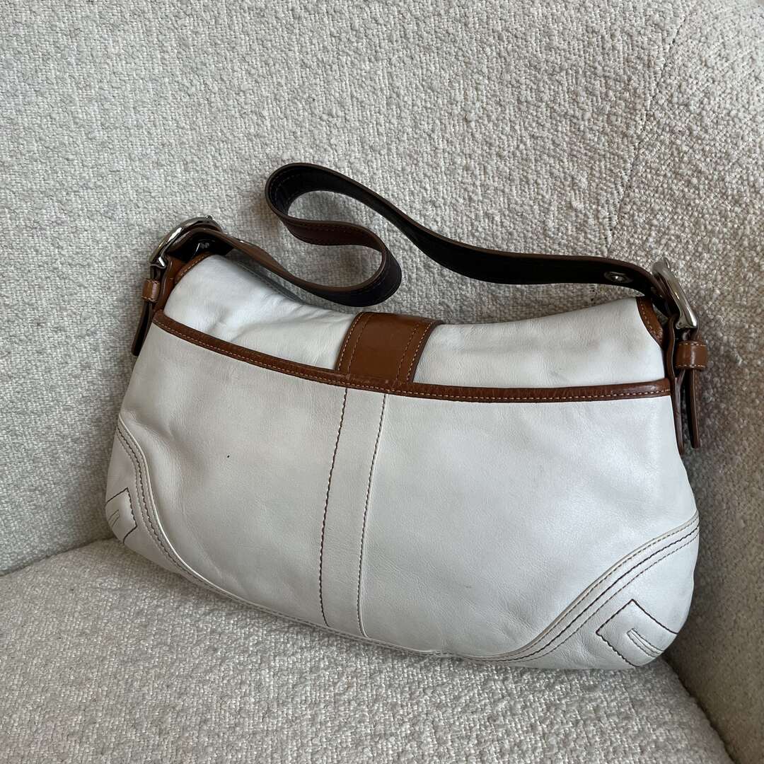 Coach Soho Leather White Shoulder Bag