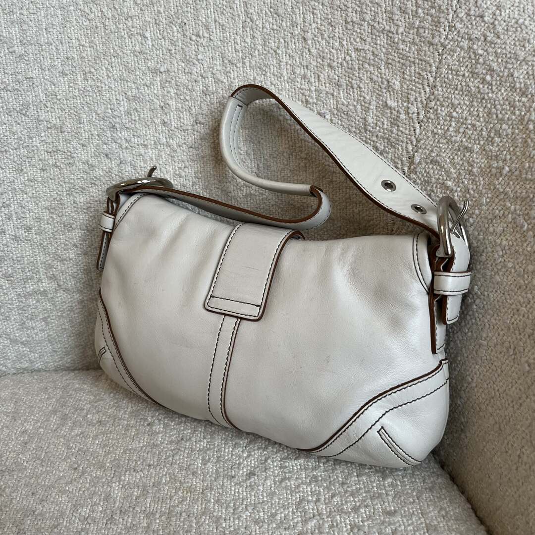 Coach Soho Leather White Shoulder Bag