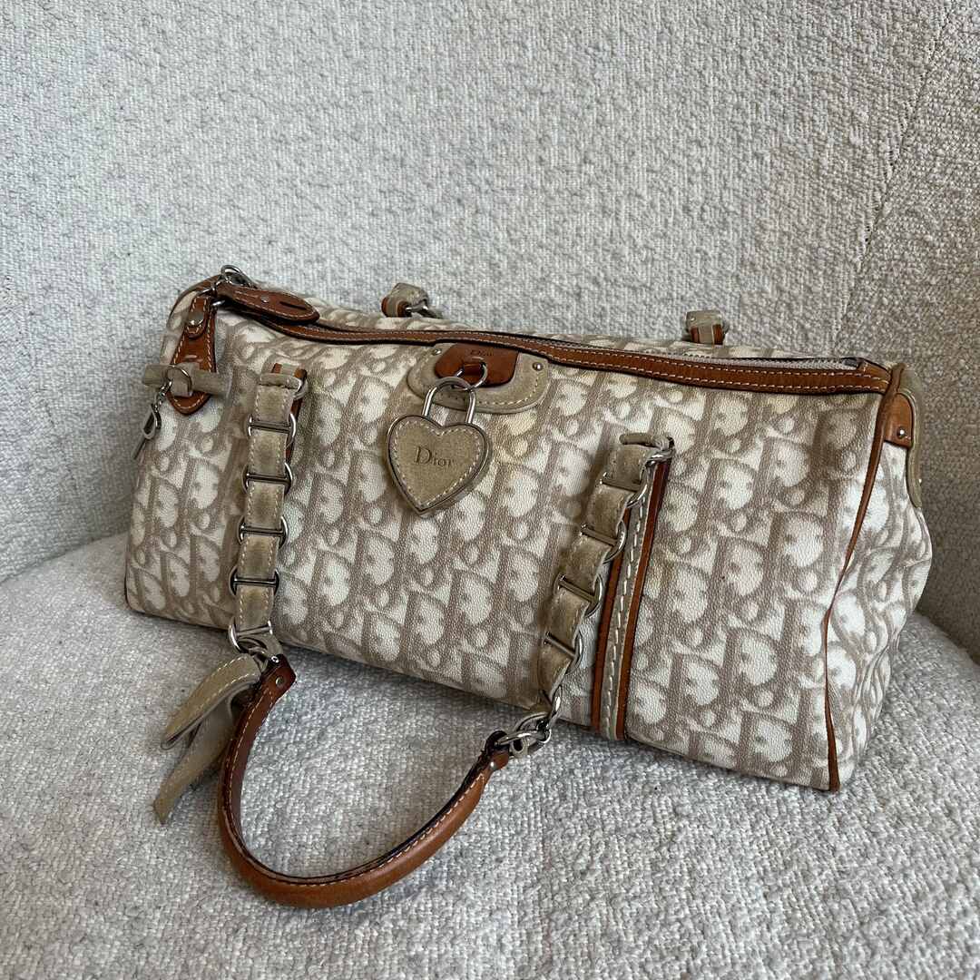 Dior Romantique Trotter Beige Shoulder Bag