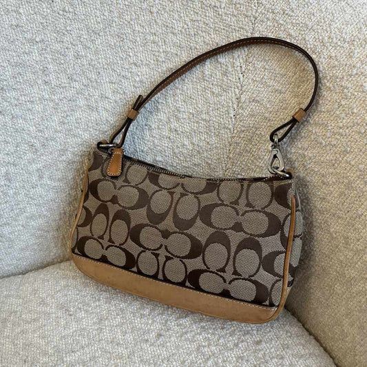 Coach Signature Demi Tan Shoulder Bag