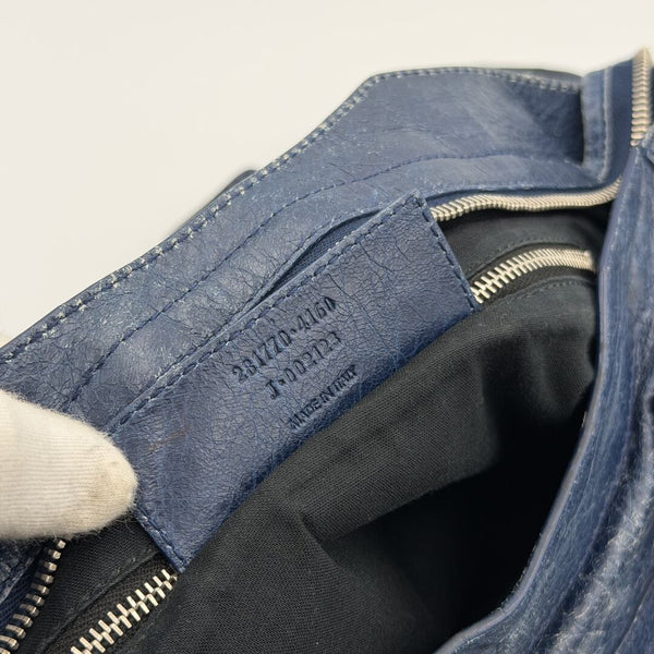 2013 Balenciaga The City Leather Blue Handbag
