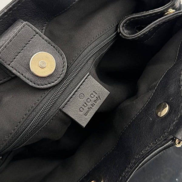 Gucci GG Canvas Sukey Black Tote Bag