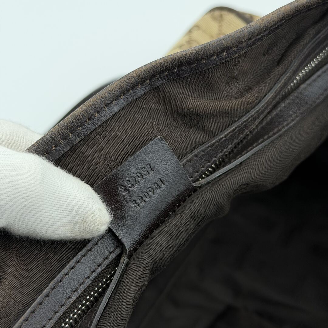 Gucci GG Twins Black Leather Tote Bag