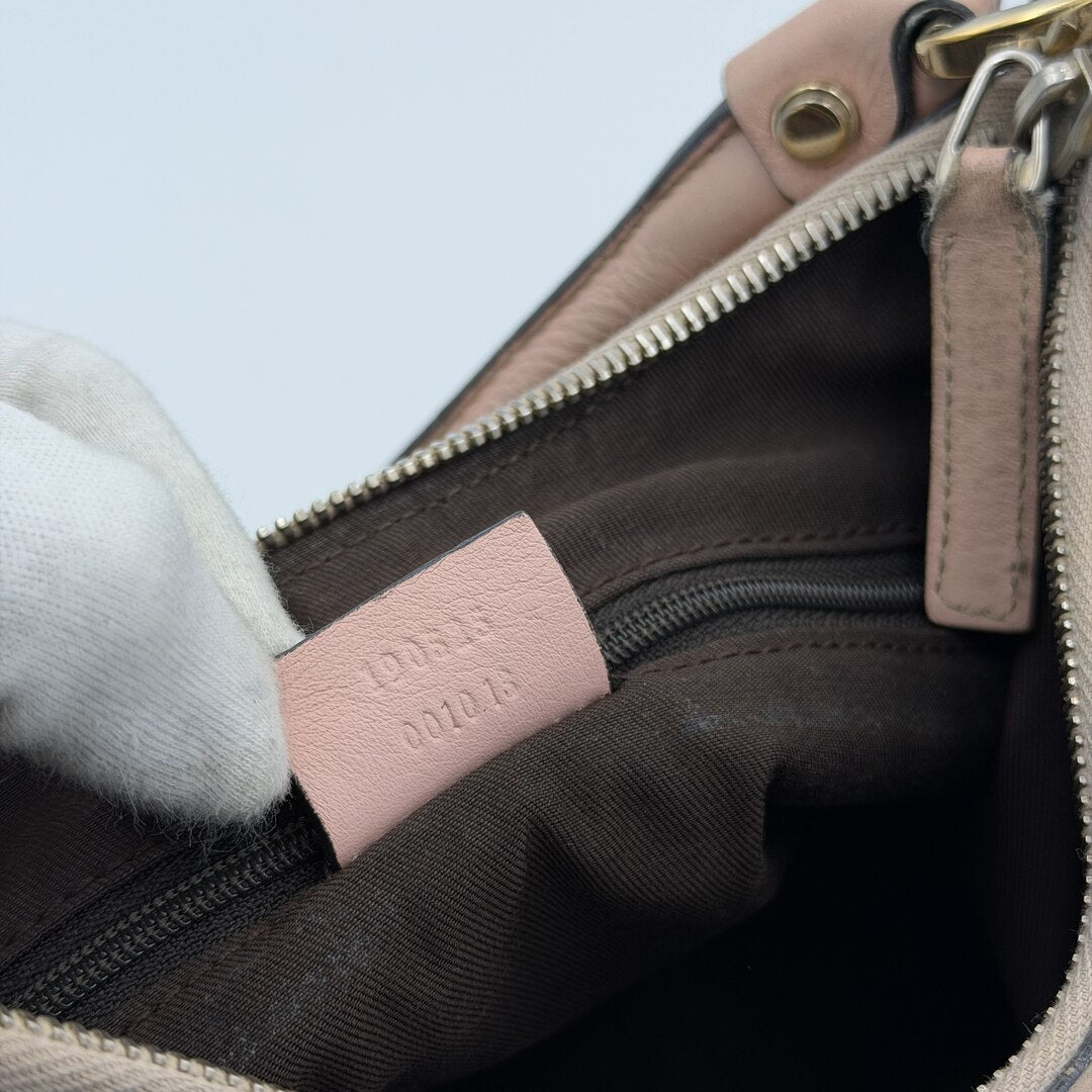 Gucci GG Canvas Abbey Pink Shoulder Bag