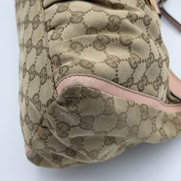 Gucci GG Canvas Abbey Pink Shoulder Bag