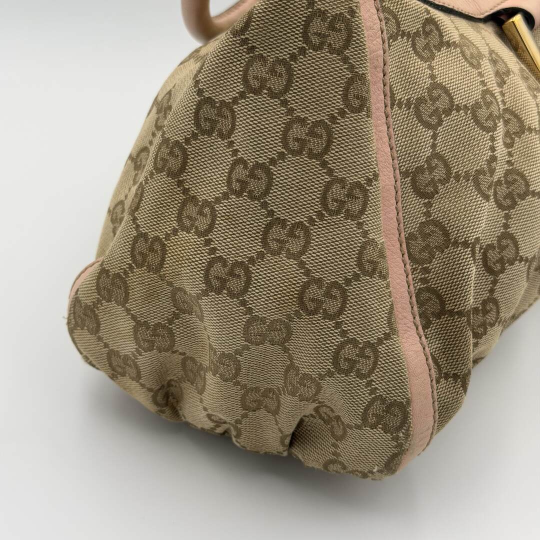 Gucci GG Canvas Abbey Pink Shoulder Bag