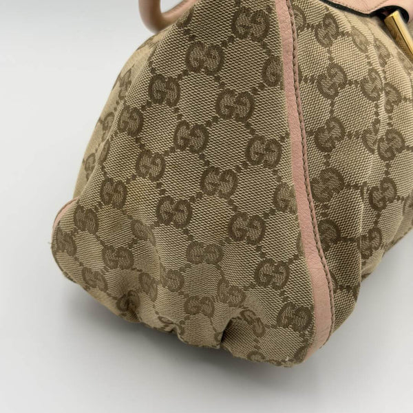 Gucci GG Canvas Abbey Pink Shoulder Bag