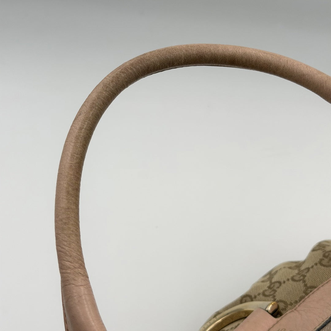 Gucci GG Canvas Abbey Pink Shoulder Bag