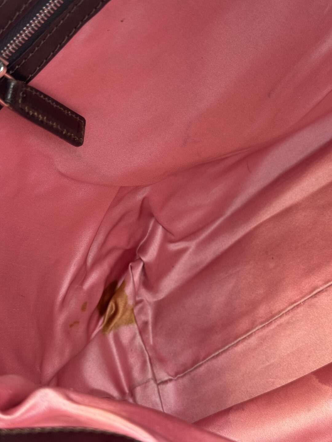 Fendi Pony Hair Cow Print Pink Tote Bag